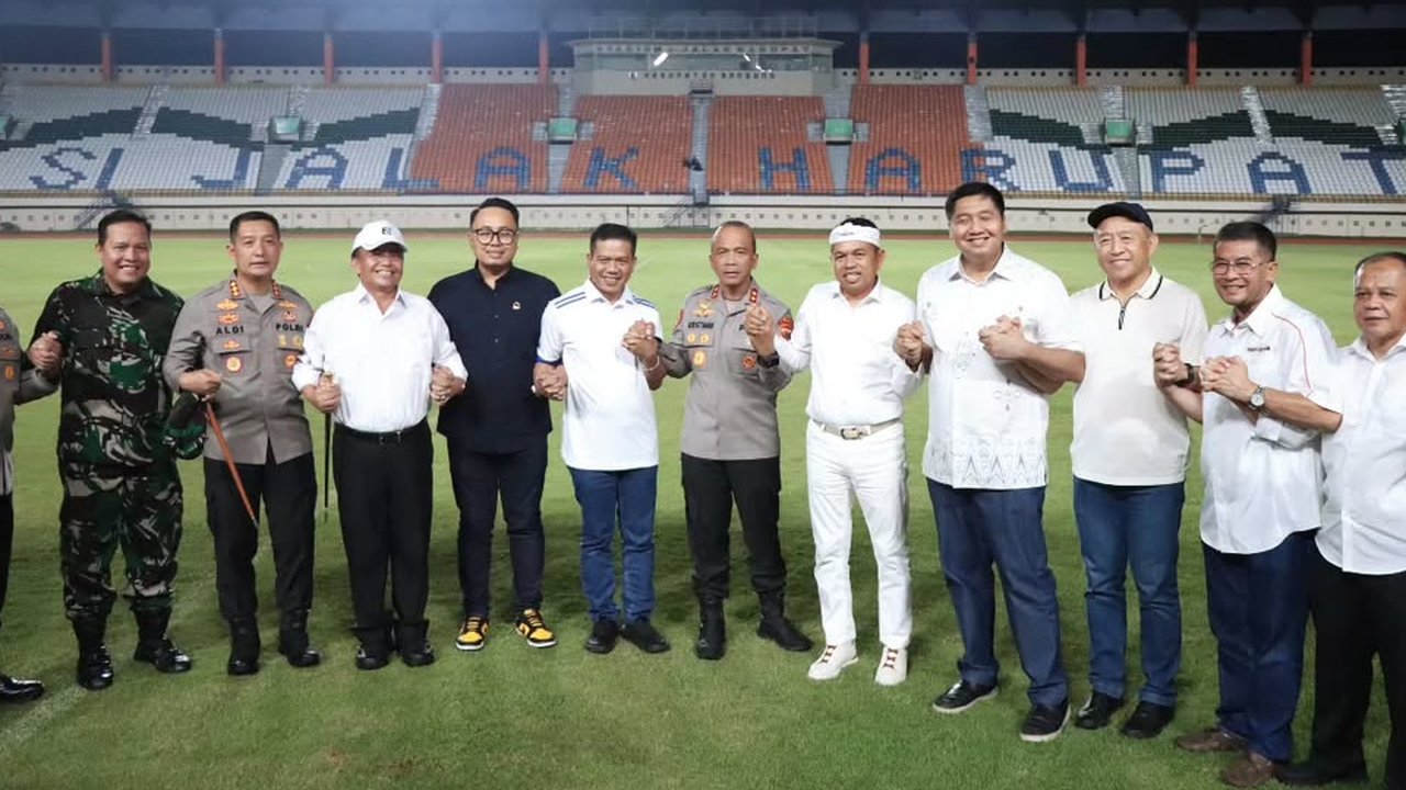 Dedi Mulyadi dan Maruarar Sirait Tinjau Stadion Si Jalak Harupat