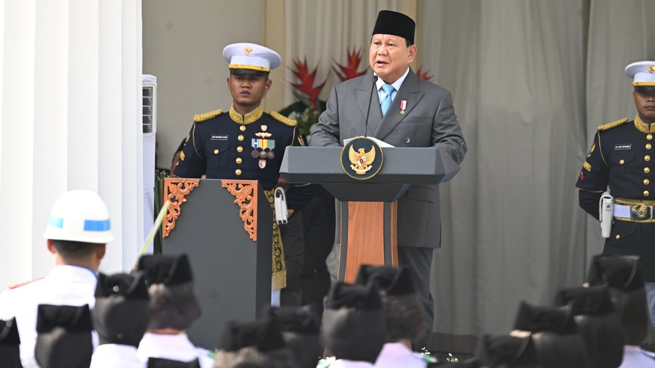 Presiden Prabowo dan Wapres Gibran di Upacara Hari Lahir Pancasila