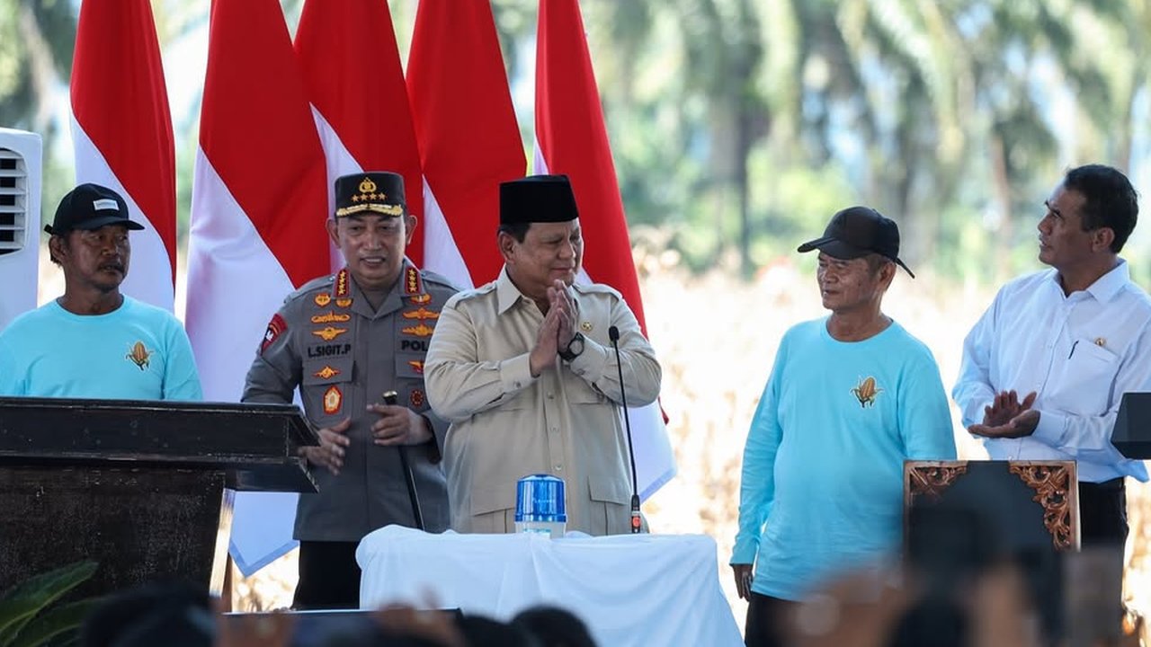 Presiden Prabowo Subianto saat kunjungan kenegaraan Perdana Menteri (PM) China Li Qiang dalam momen Indonesia-China Business Reception 2025 di Jakarta, Sabtu (24/5/2025) malam. (Liputan6.com/