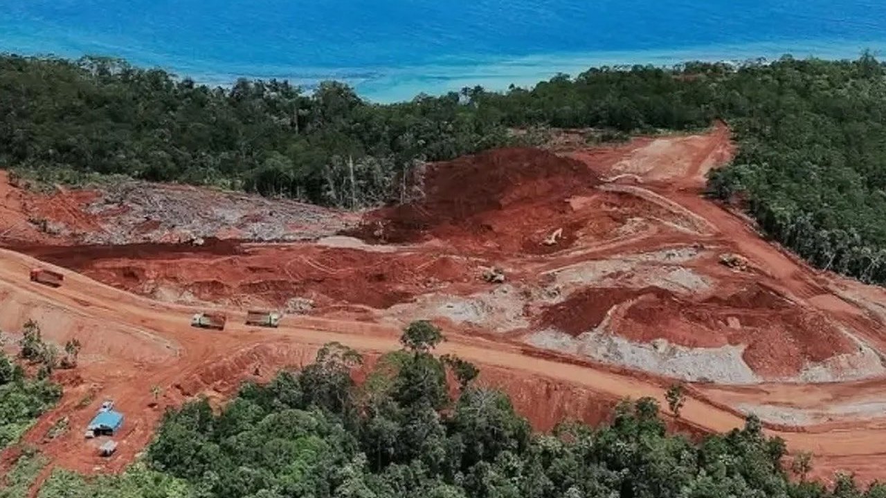 Lokasi tambang nikel di Raja Ampat