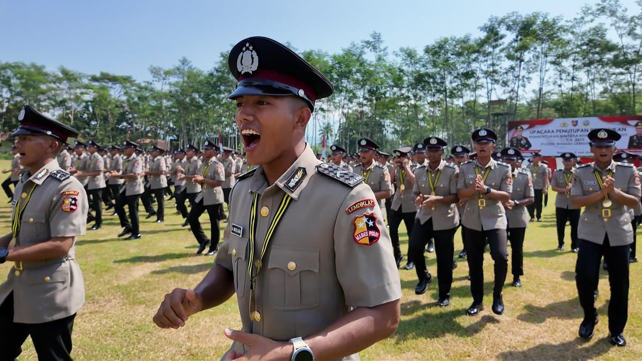 593 Bakomsus Ketahanan Pangan dan Kesehatan-Gizi Polri Selesai Pendidikan
