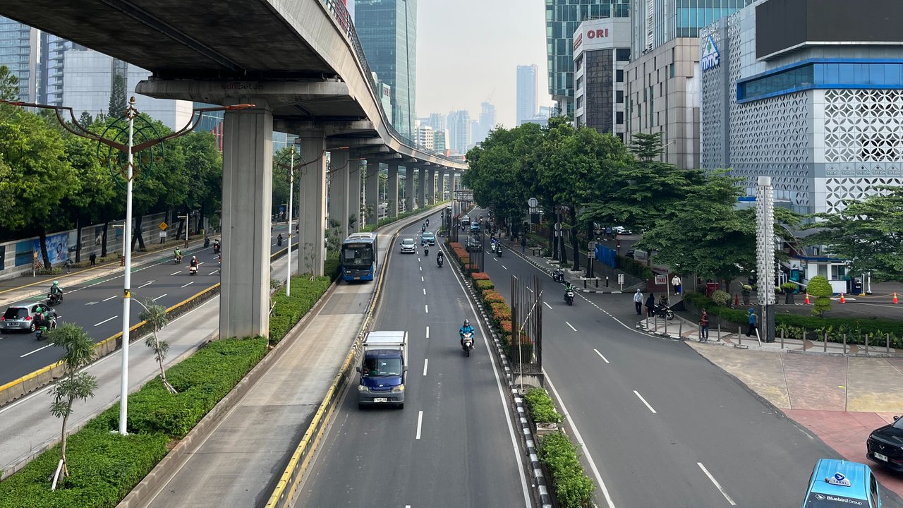 Potret Lengang Jalan di Jakarta Saat Cuti Bersama Iduladha 2025