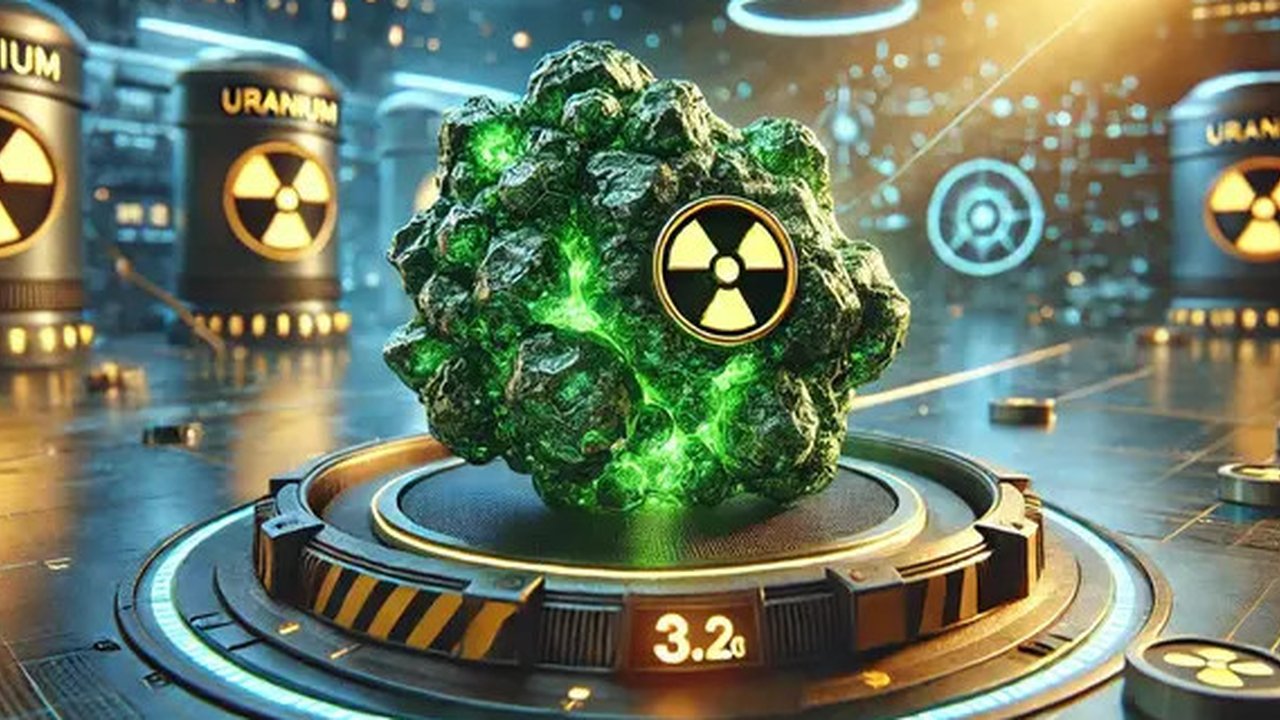 Ilustrasi gunung uranium. (Foto by AI)