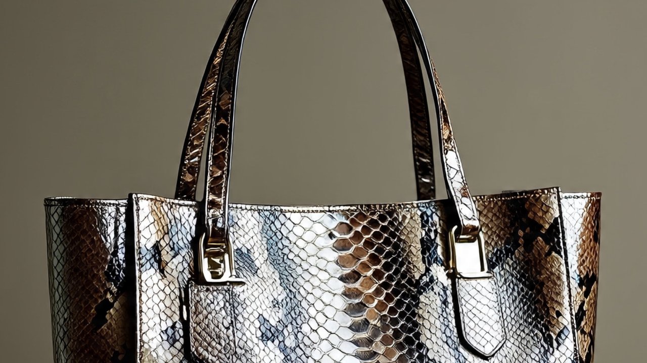 Tas motif sisik ular