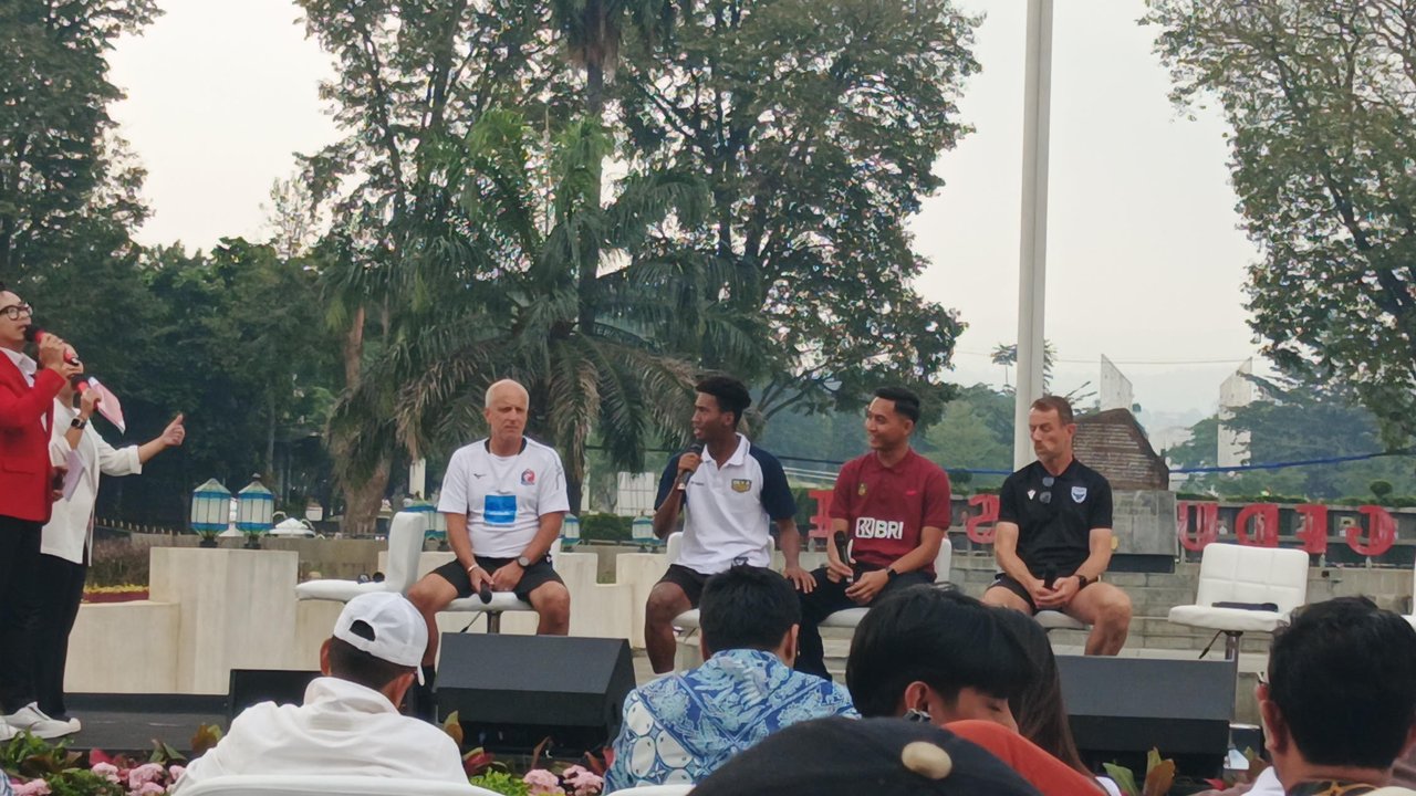 Liga Indonesia All Star sempat menyamakan skor di menit ke-14 melalui gol yang diciptakan oleh Rico Simanjuntak. (Liputan6.com/Helmi Fithriansyah)