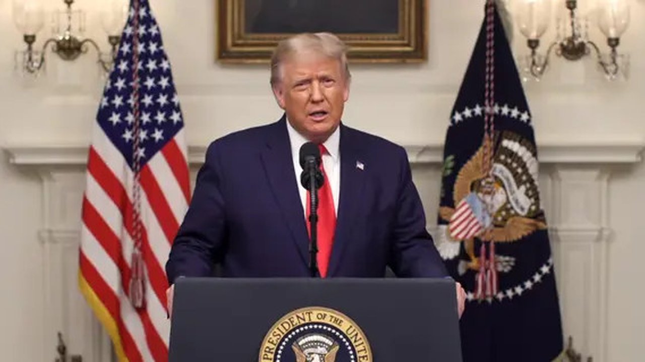 Presiden Amerika Serikat Donald Trump di Gedung Putih, Kamis (12/6/2025). (Dok. AP/Alex Brandon)