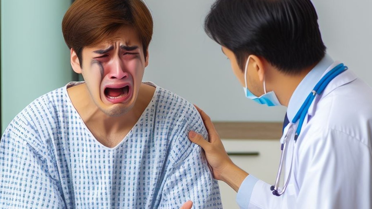 Ilustrasi Pasien Menangis