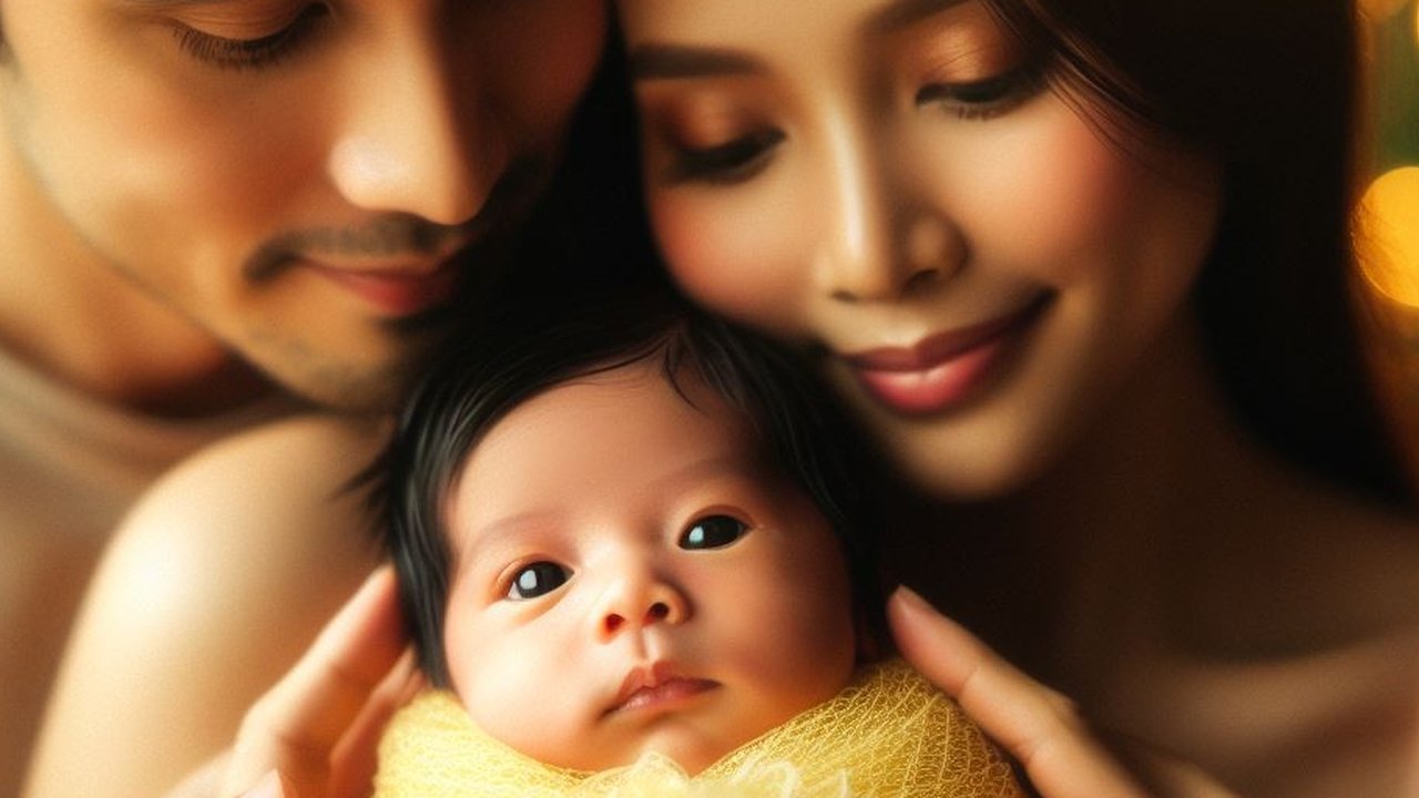Ilustrasi Bayi dan Orangtua