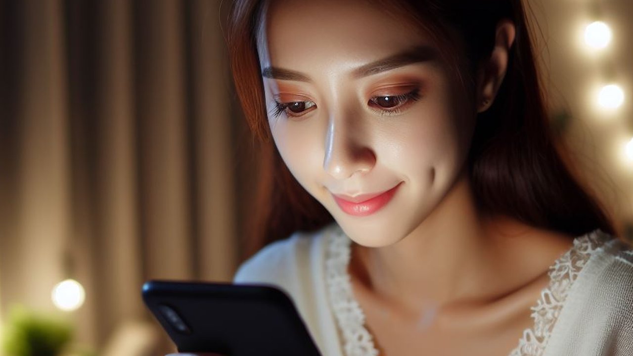 Ilustrasi Menggunakan Smartphone