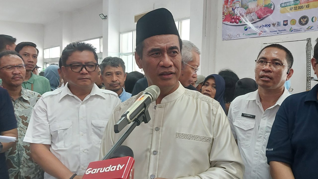 Menteri Pertanian Andi Amran Sulaiman di Kantor Kementerian Pertanian, Senin (17/2/2025). (Foto: Liputan6.com/Arief RH)