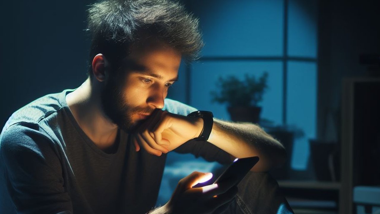 Ilustrasi Menggunakan Smartphone