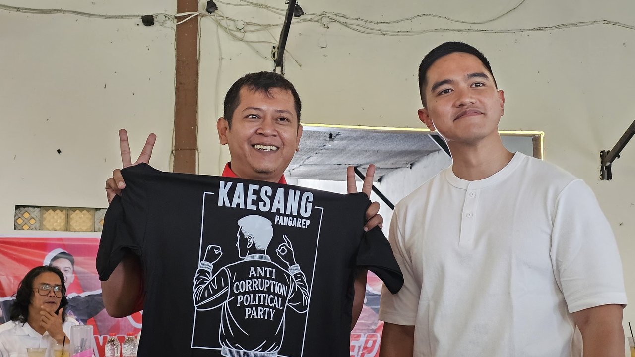 Kampanye di Brebes, Kaesang Pamerkan Logo Baru PSI