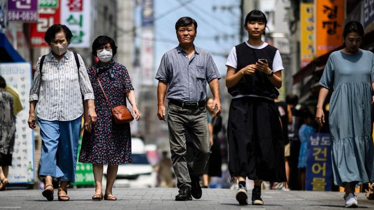 Gelombang panas yang berkepanjangan yang telah melanda sebagian besar wilayah Korea Selatan. (Anthony WALLACE/AFP)