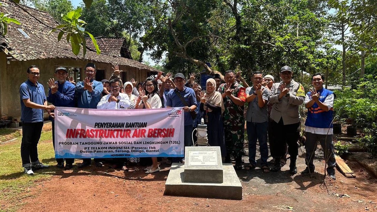 Telkom Bangun 51 Sarana Air Bersih dan Sanitasi Layak di Lima Kota/Kabupaten
