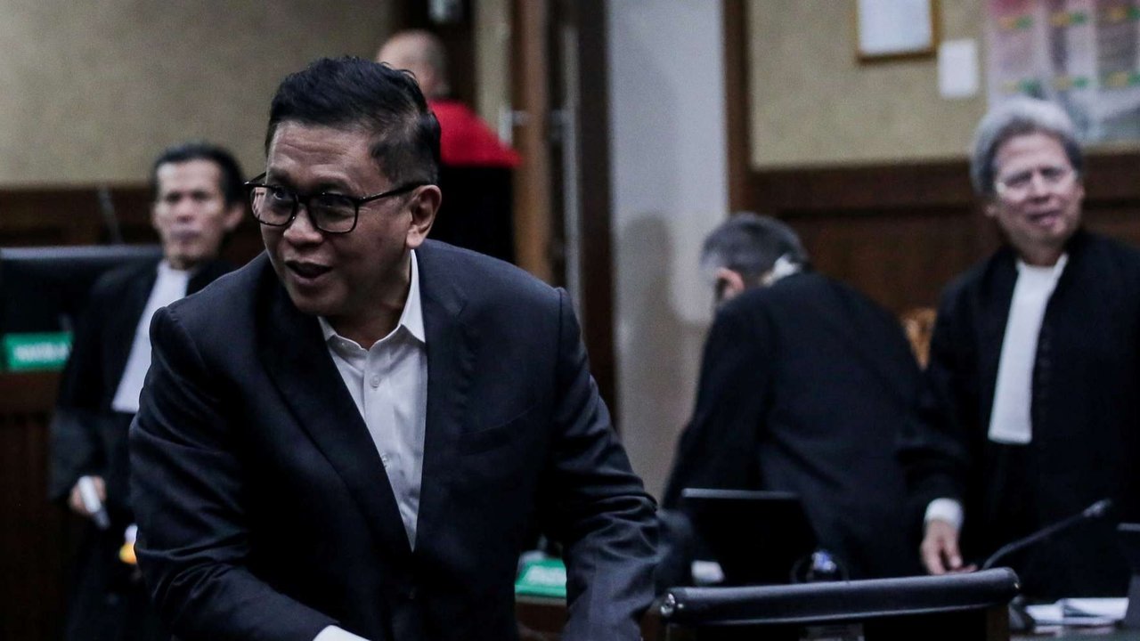Sekretaris Jenderal DPP PDIP Hasto Kristiyanto dalam sidang lanjutan kasus dugaan suap pergantian antarwaktu (PAW) anggota DPR RI Harun Masiku dan perkara perintangan penyidikan di Pengadilan Tipikor Jakarta Pusat. (Foto: Dokumentasi Tim Media PDIP).