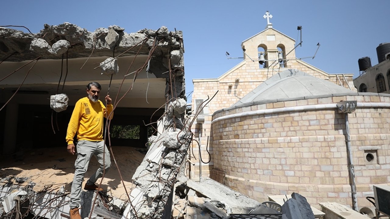 israel bom gereja di gaza