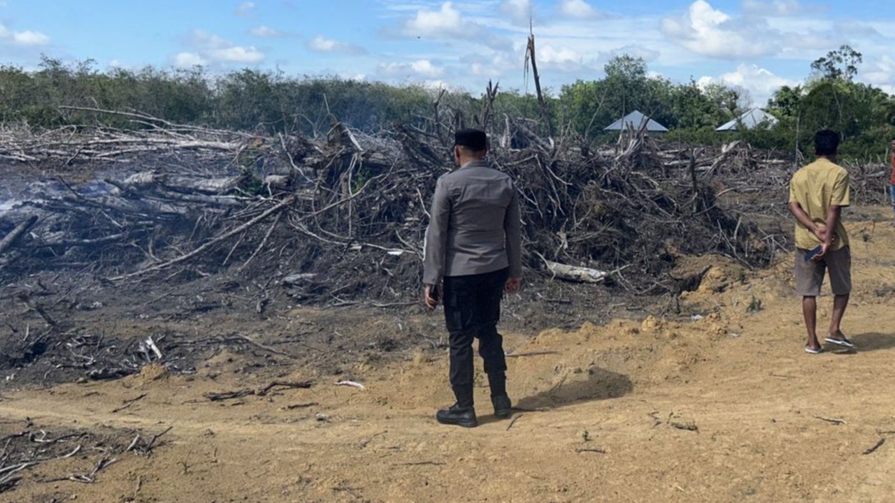 Bakar Lahan Demi Sawit, Pria Asal Pekanbaru Diciduk Polisi