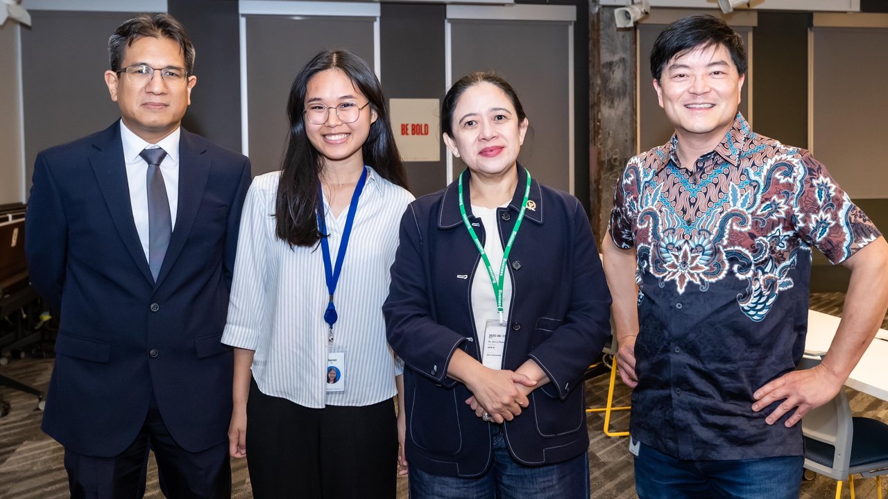 Ketua DPR RI Puan Maharani Saat Konferensi Internasional di Kampus CSU Sacramento AS