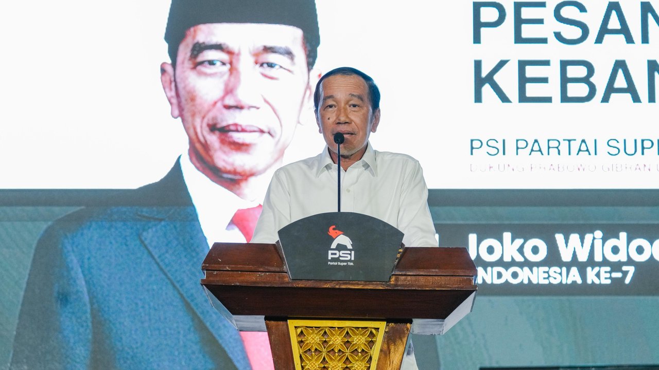 Jokowi di Kongres PSI