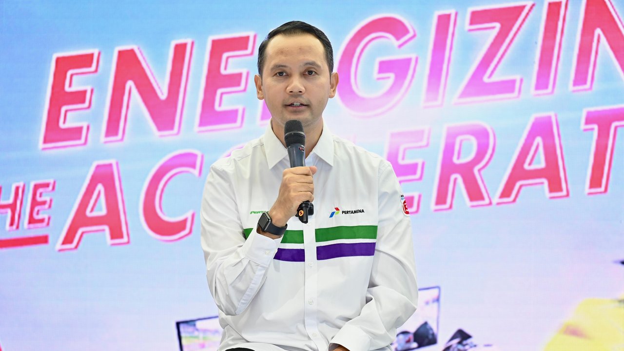 Vice President Corporate Communication Pertamina Fadjar Djoko Santoso di GIIAS 2025.