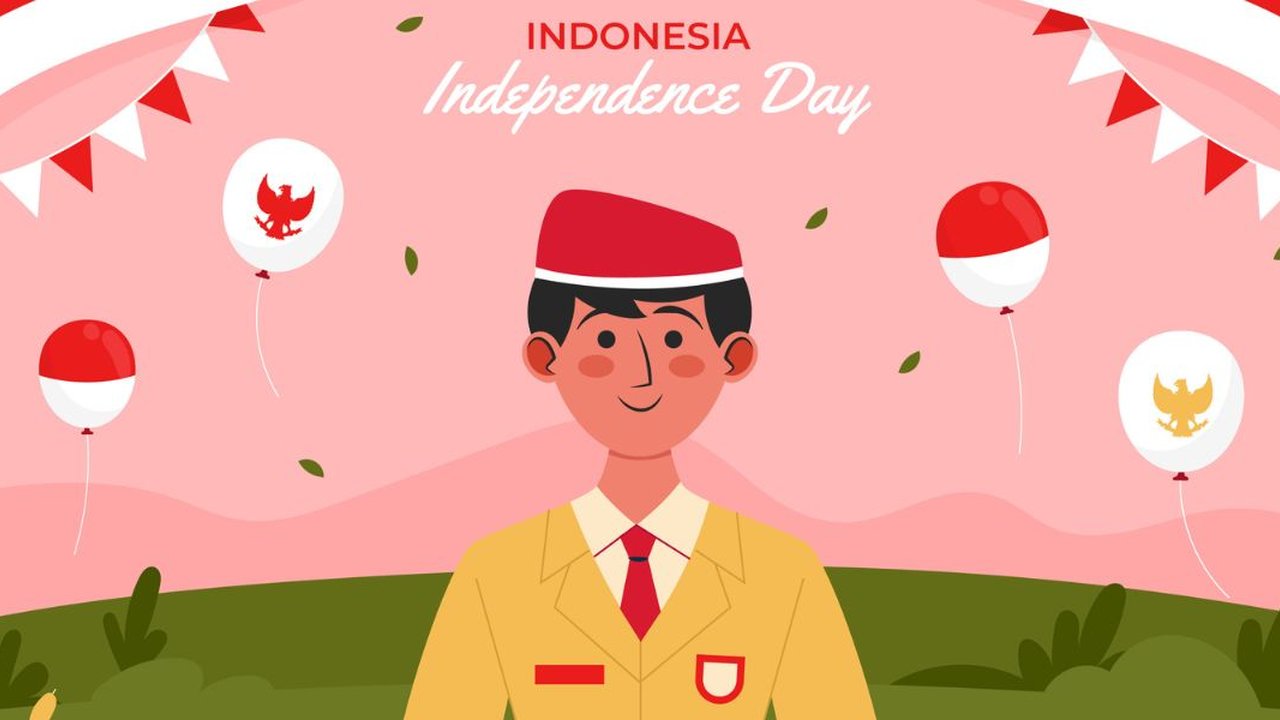 Ilustrasi Topi Karnaval 17 Agustus