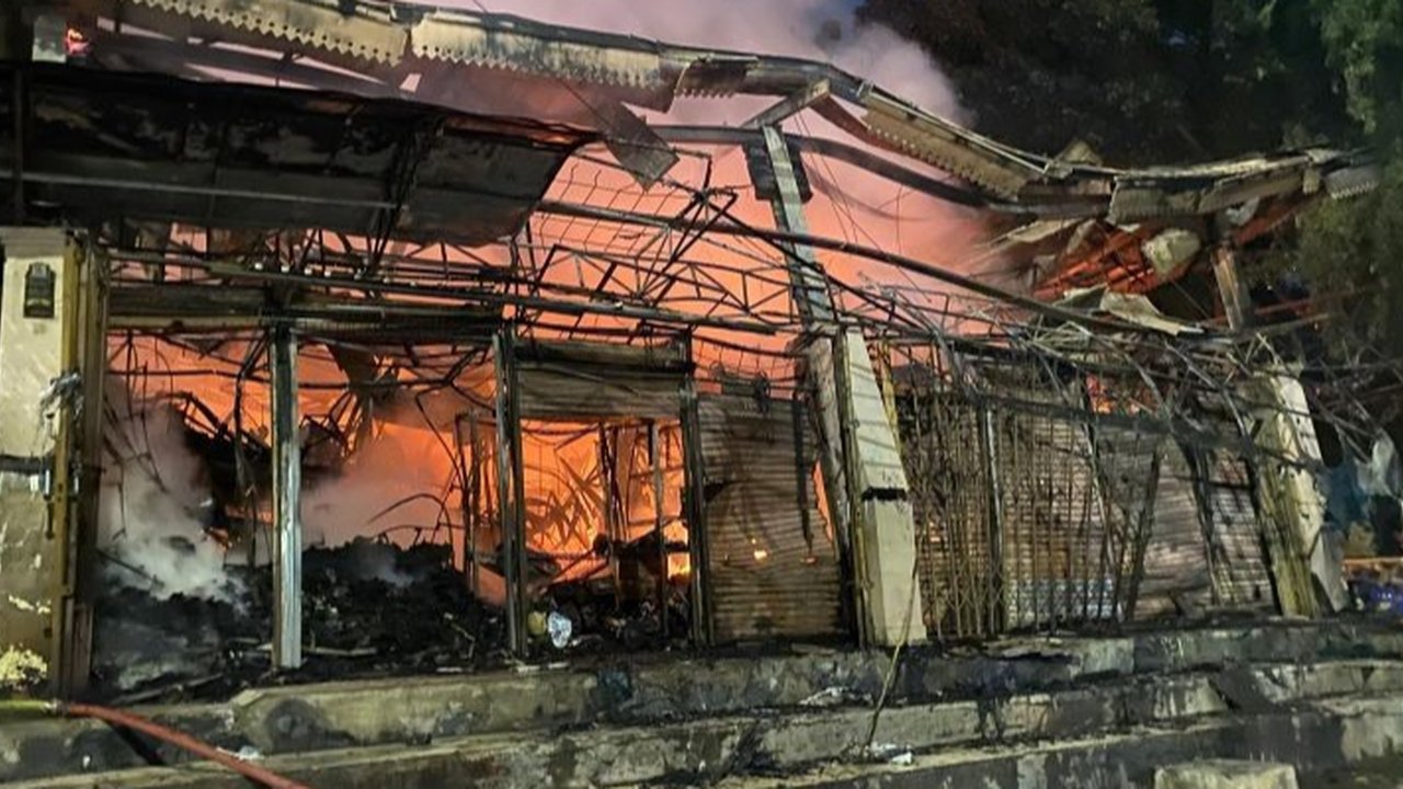 Begini Kondisi Polsek Kebayoran Baru Usai Kebakaran Pasar Taman Puring