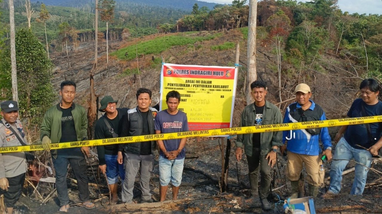 Usai Bakar Lahan untuk Kebun Sawit, Rikardo Ditangkap Polisi