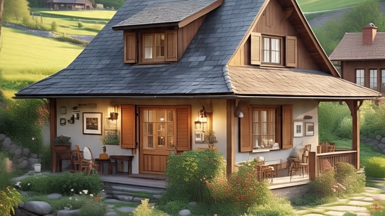 Ilustrasi Model Rumah Sederhana yang Indah