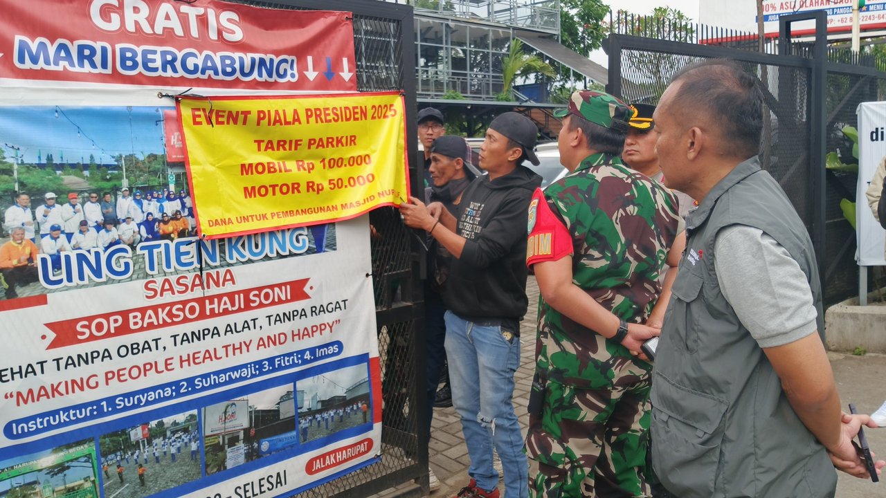 Parkir Liar di Stadion Si Jalak Harupat Ketok Tarif hingga Rp100.000, Polisi Langsung Bertindak