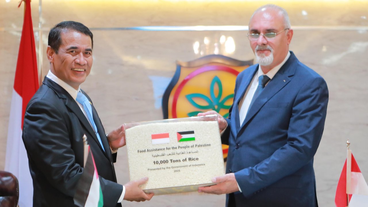 Indonesia Kirim 10.000 Ton Beras untuk Palestina