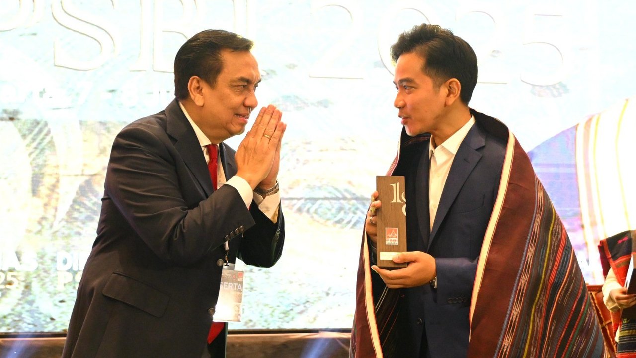 VIDEO: Kelakar Gibran di Rakernas PSBI 