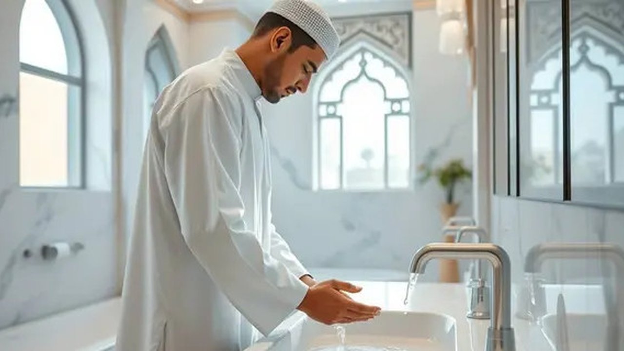 cara mandi wajib haid Ilustrasi dibuat AI