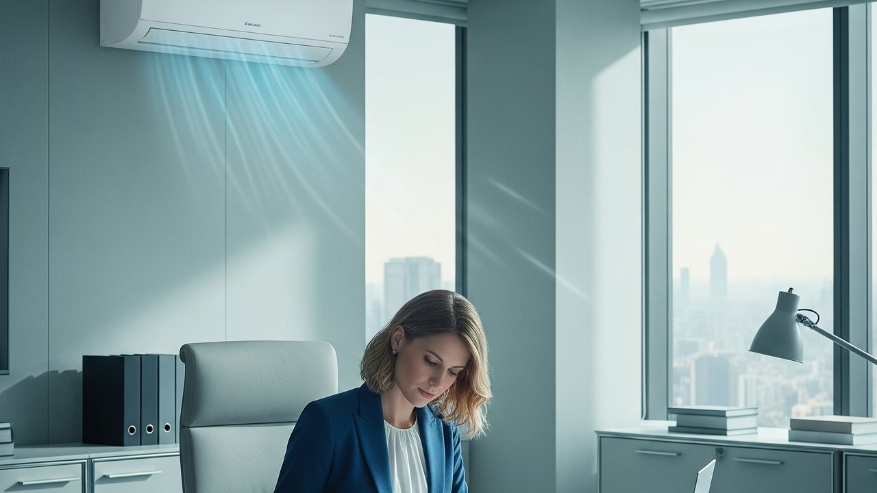 Ilustrasi Kerja di Ruangan Ber-AC