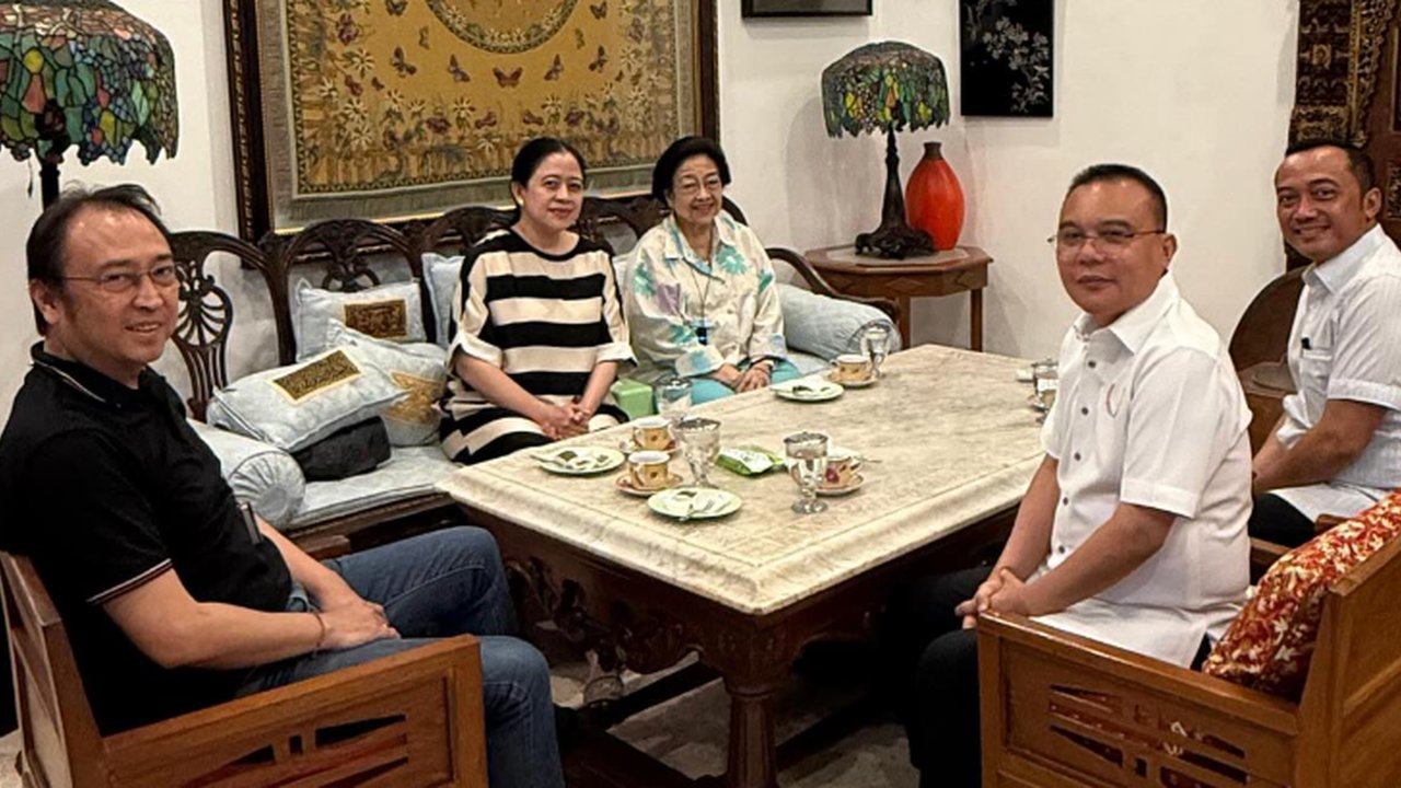 Momen Dasco Unggah Foto Bareng Megawati, Puan, dan Prananda Usai DPR Setujui Amnesti Hasto
