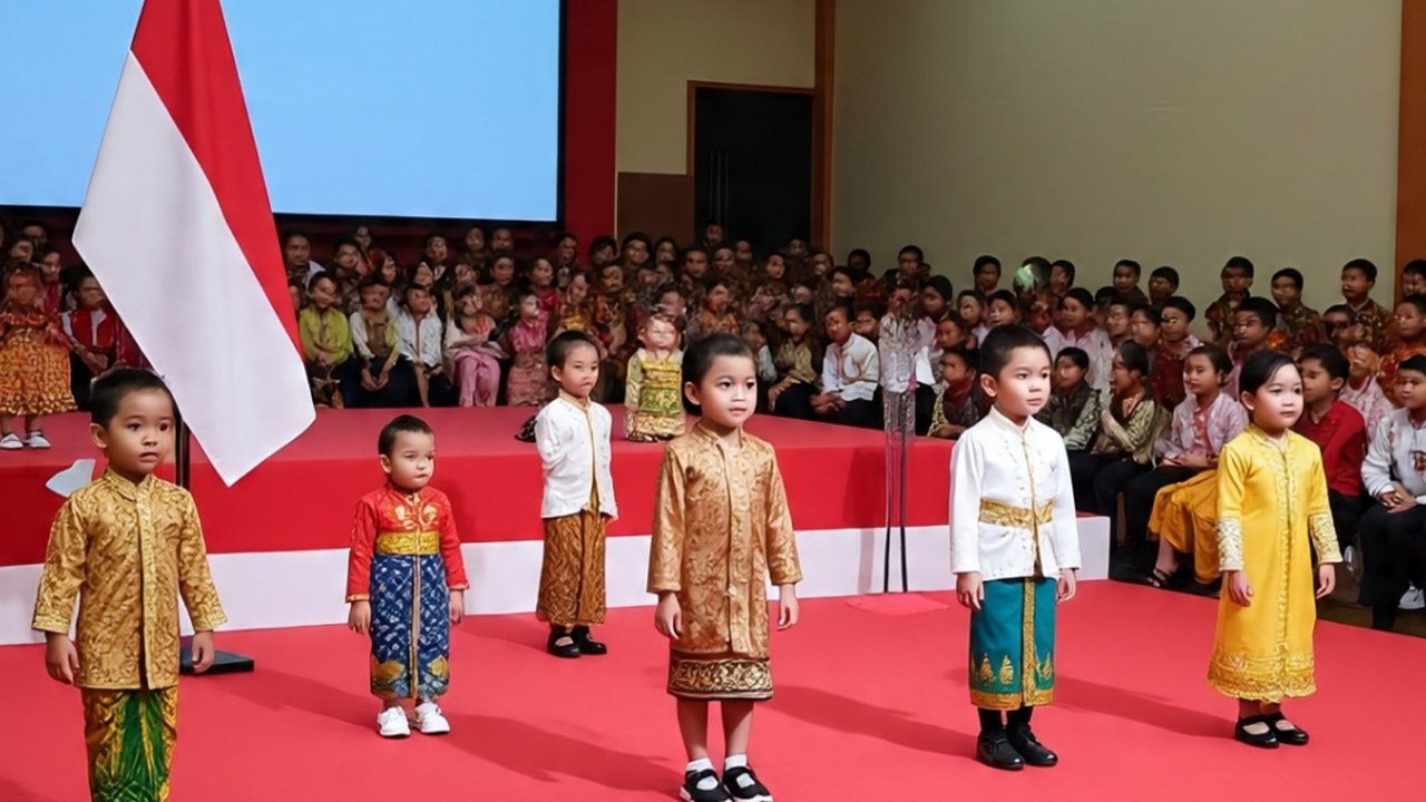 Ilustrasi Lomba Fashion Show 17 Agustus 2025 untuk Anak