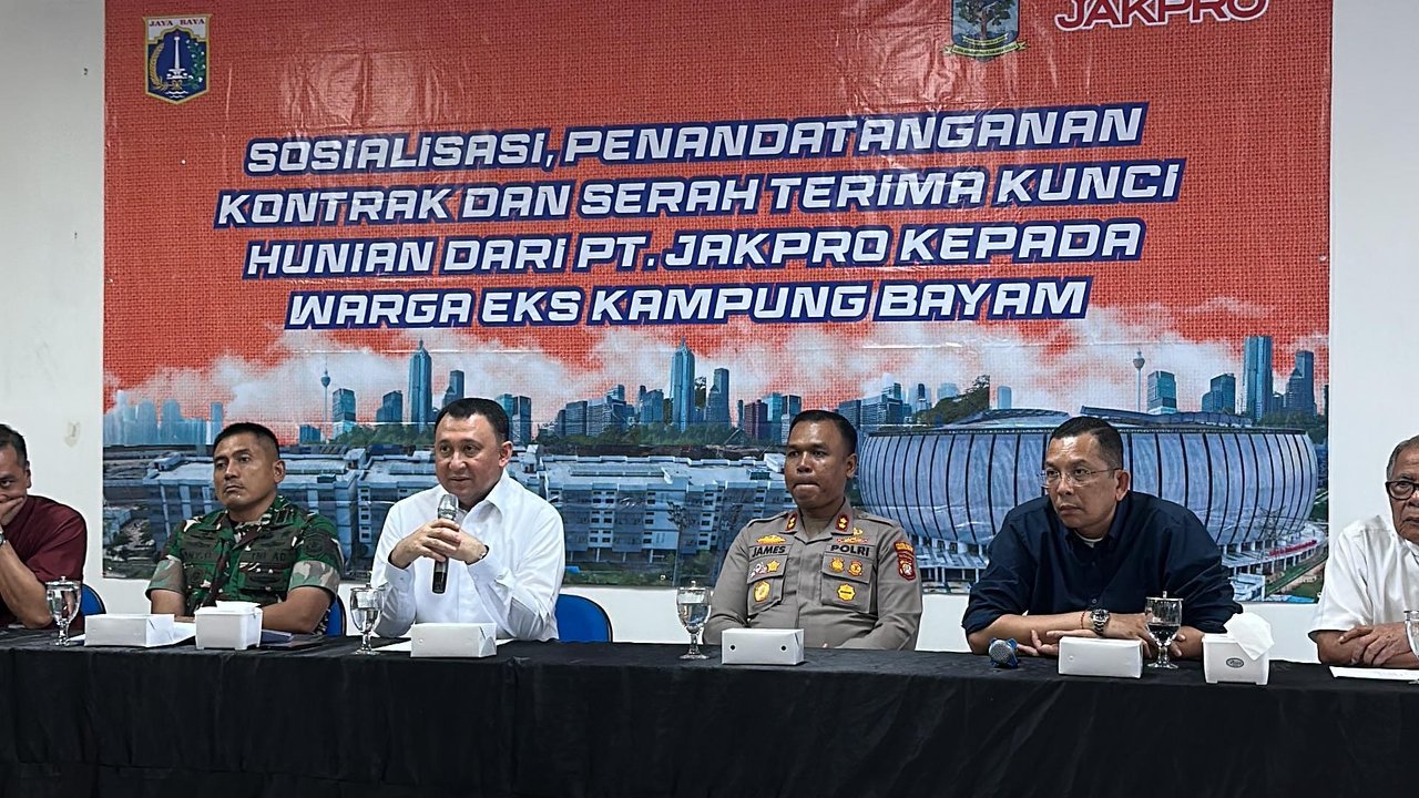 Sah Tinggal di Rusun JIS, Eks Warga Kampung Bayam Teken Kontrak Kolektif