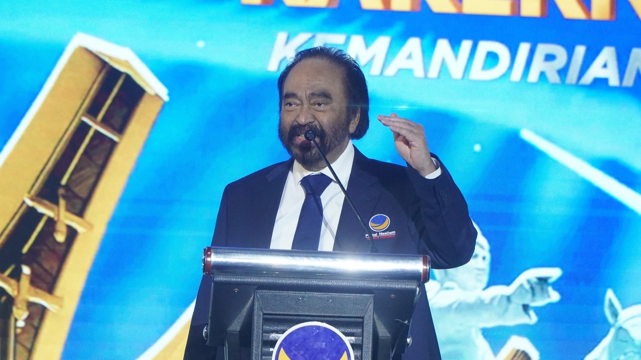Tutup Rakernas NasDem, Surya Paloh Perkuat Konsolidasi Kader Hadapi Pemilu 2029