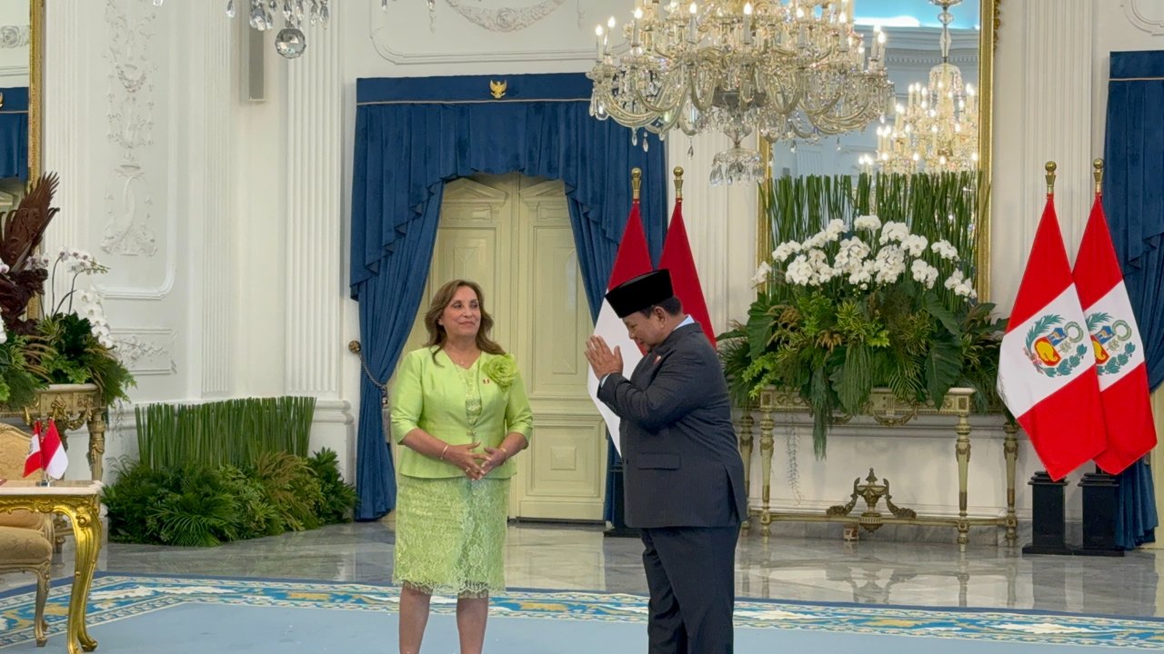 Dikawal Pasukan Berkuda, Prabowo Sambut Presiden Peru di Istana Merdeka