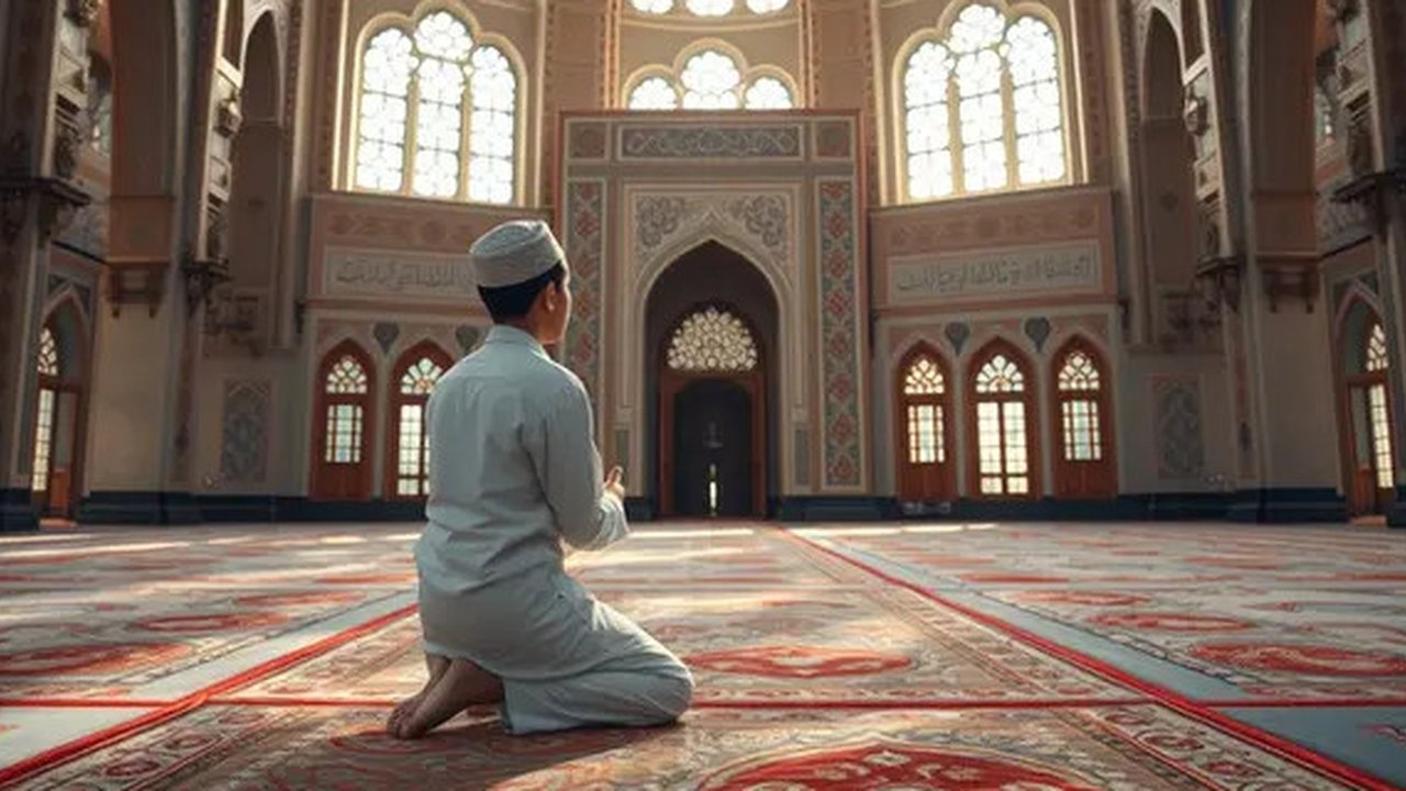 tata cara sholat jamak dzuhur dan ashar Ilustrasi dibuat AI