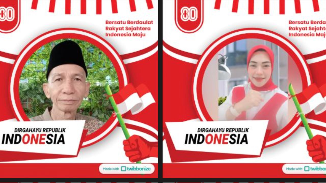 Link Twibbon HUT ke-80 RI untuk Medsos dan Foto Profil