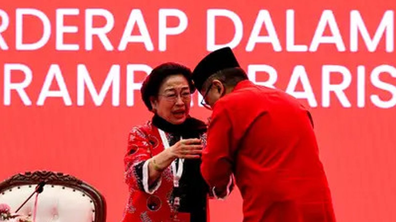 Ketua Umum PDIP Megawati Soekarnoputri saat memberikan pengarahan di acara Bimtek Nasional PDIP di Bali. (Foto: Tim Media PDIP).