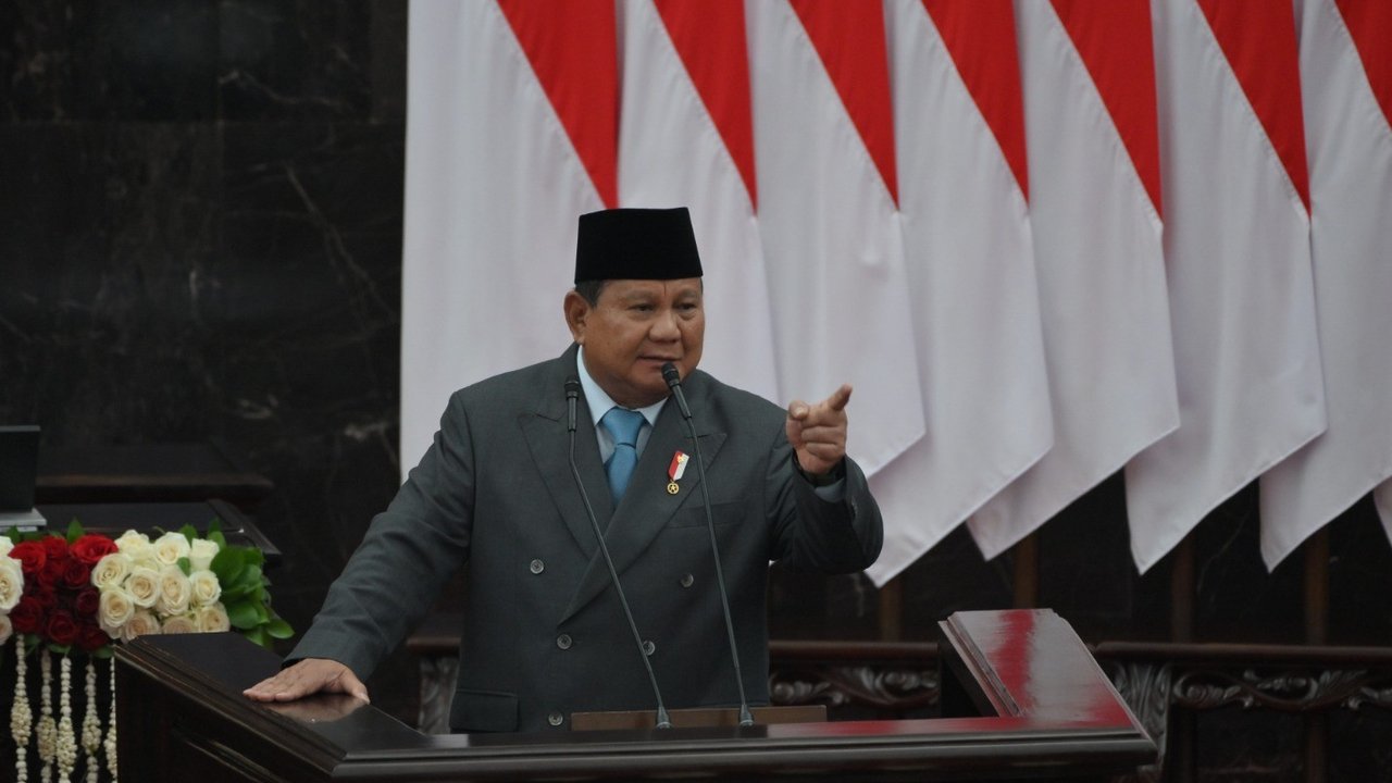 Presiden Prabowo dalam Pidato Kenegaraan di Sidang Tahunan MPR/DPR 2025