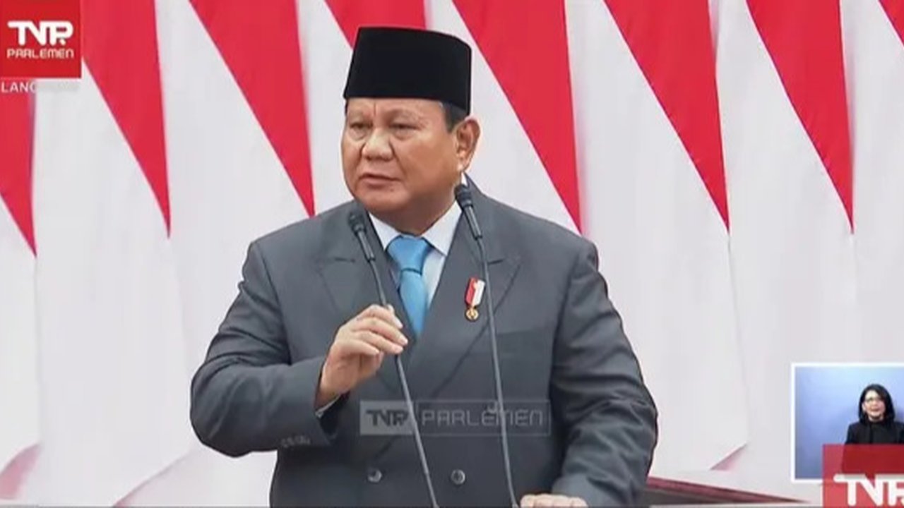 Presiden Prabowo dalam Pidato Kenegaraan di Sidang Tahunan MPR/DPR 2025