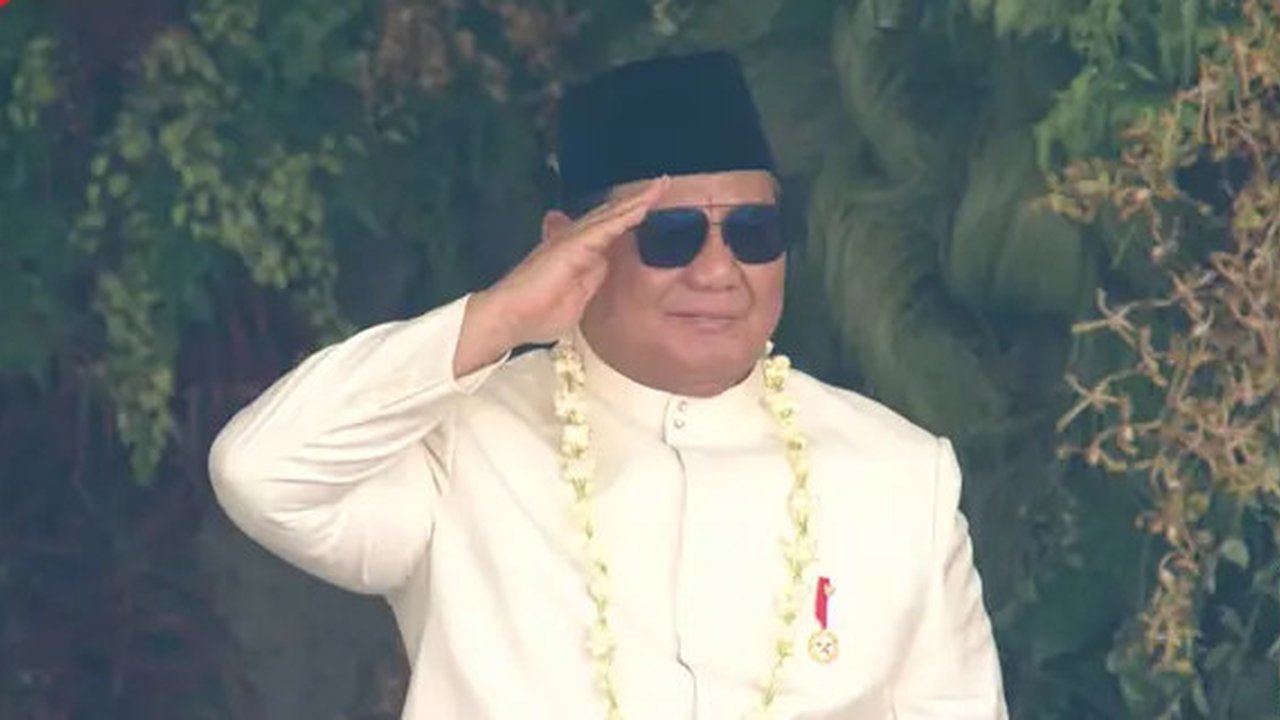 Prabowo Ucapkan Terima Kasih Upacara HUT ke-80 RI di Istana Tertib dan Semangat: Saya Bangga Kalian Semua