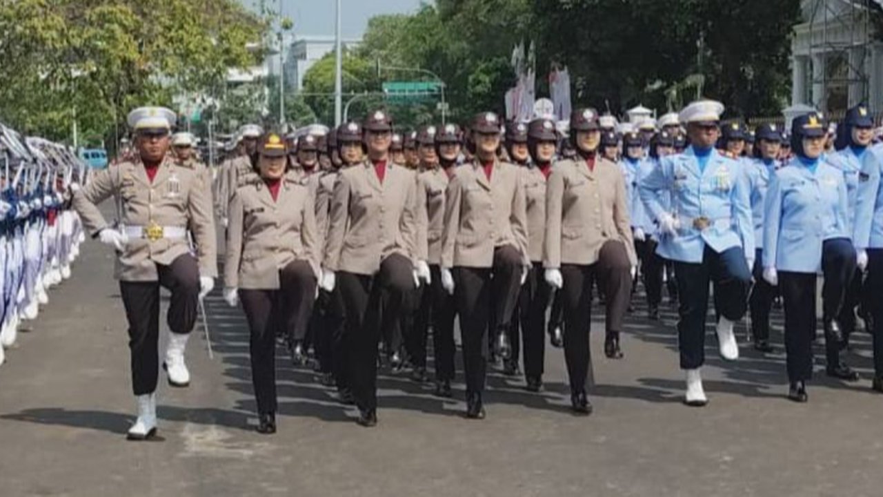 Daftar Barisan Polwan Polda Metro Jaya jadi Pasukan Pengibar Bendera HUT RI di Istana