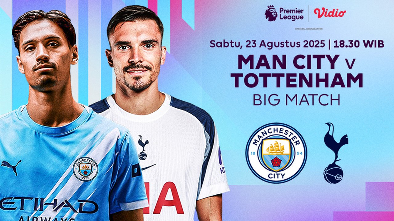 Nonton Live Premier League 2025/2026: Manchester City vs Tottenham, Eksklusif di Vidio