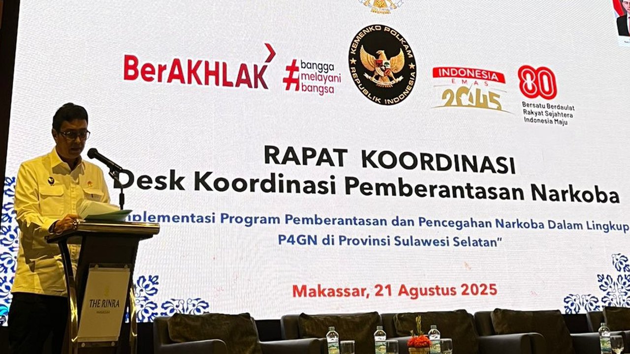 Perang Terhadap Narkoba di Timur Indonesia, Sulsel Perkuat Sinergi Lewat Rakor P4GN