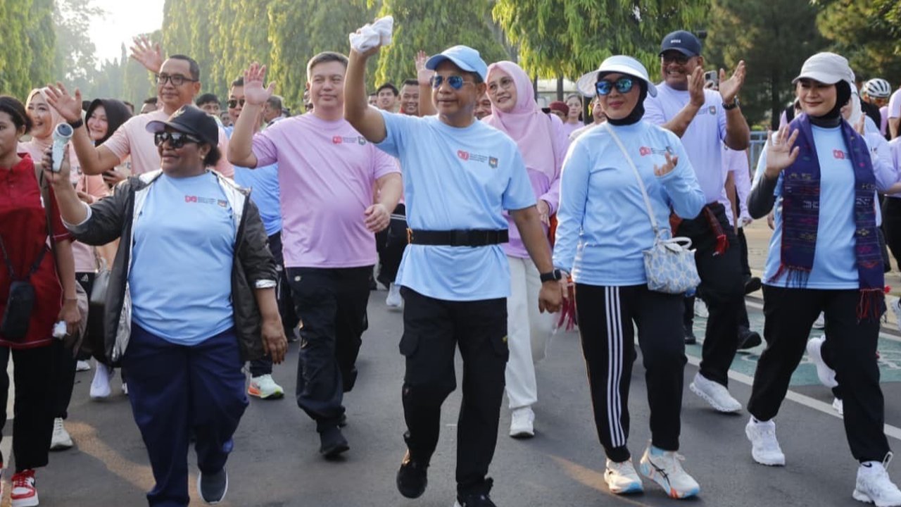 Kemendagri Gelar Jalan Sehat dan Bazar di TMII