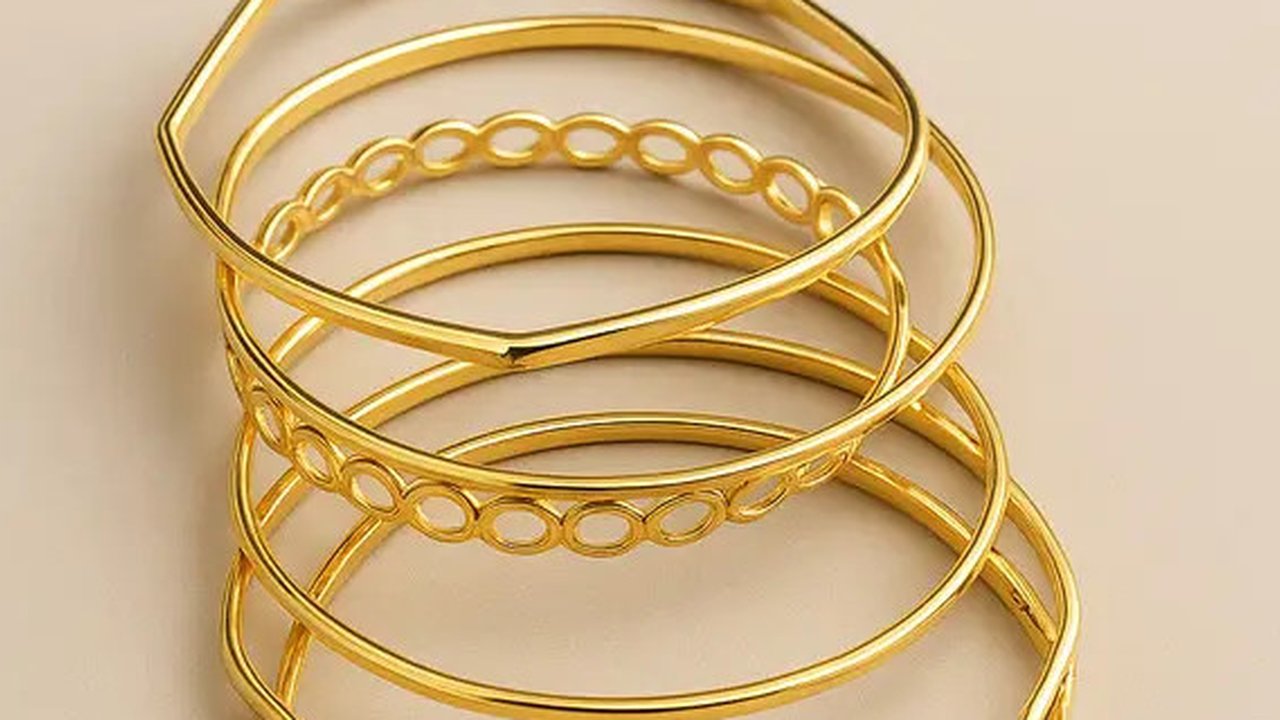 Tren Model Gelang Hollow Emas 24K 5 Gram yang Ringan dan Mewah