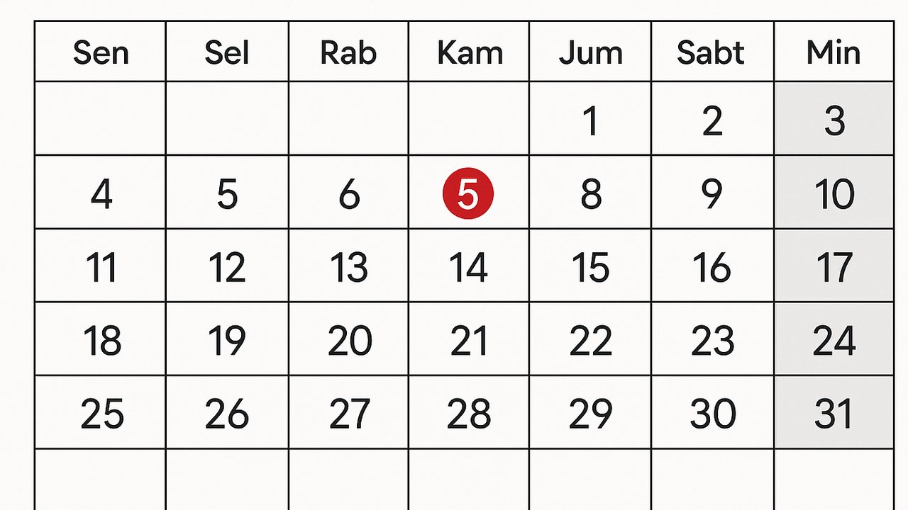 5 September Libur Apa? Cek Penjelasan Lengkapnya di Sini